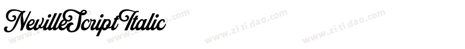 NevilleScript Italic字体转换